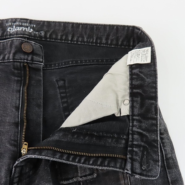 実際に弊社で買取させて頂いたglamb/グラム Poly Pants ポリーデニムパンツ リペア加工 /3の画像 5枚目