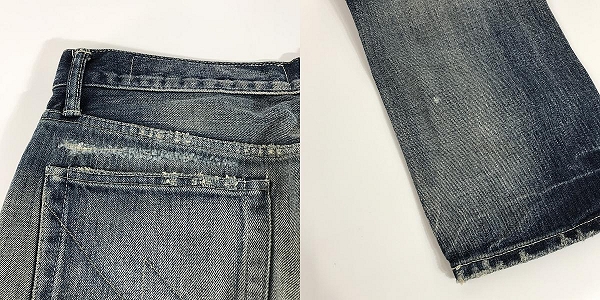 実際に弊社で買取させて頂いたNEIGHBORHOOD/ネイバーフッド 22SS SAVAGE . DP NARROW / C-PT デニムパンツ INDIGO 221XBNH-PTM09/Lの画像 9枚目