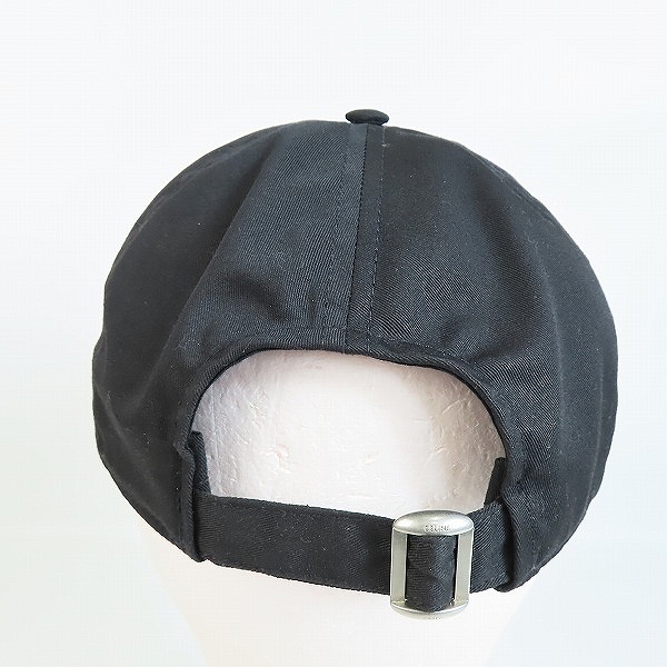 実際に弊社で買取させて頂いた【JPタグ】CELINE/セリーヌ ロゴ刺繍 ベースボール キャップ 2AUS9242N/Lの画像 3枚目