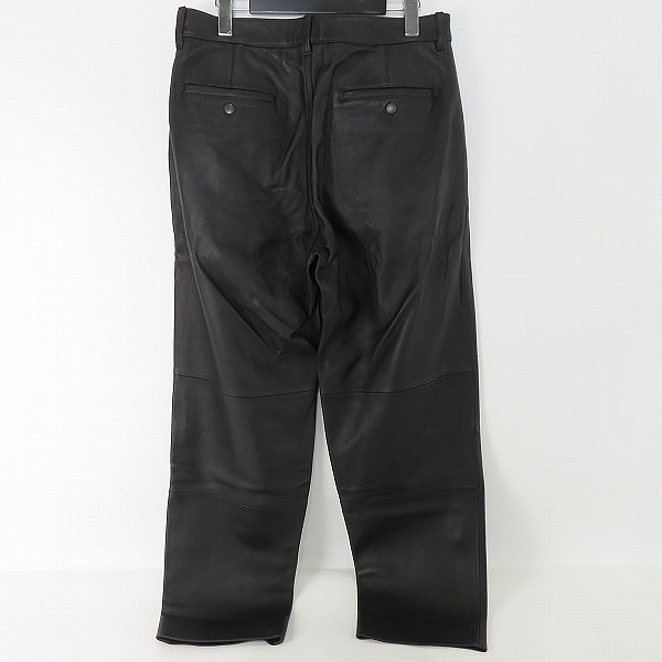 実際に弊社で買取させて頂いたADAM ET ROPE/アダムエロペ ラムレザー ワイドパンツ  GMS-11120-B /Lの画像 1枚目