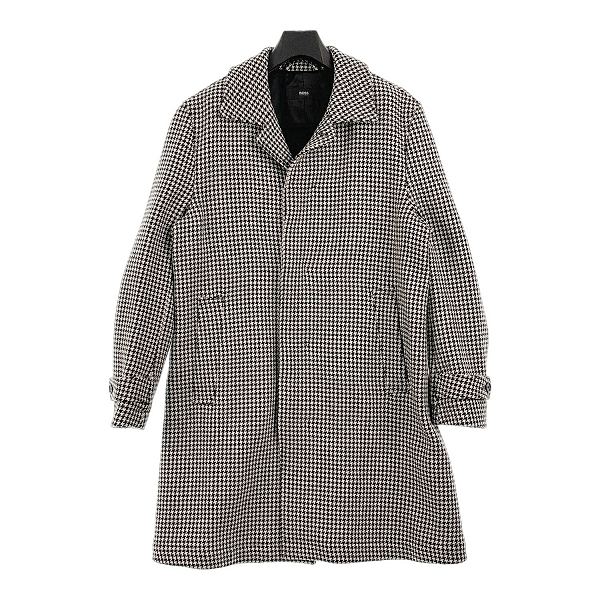 実際に弊社で買取させて頂いた【JPタグ】HUGO BOSS/ヒューゴボス DAIRON 千鳥格子柄ウールステンカラーコート 10231089/50