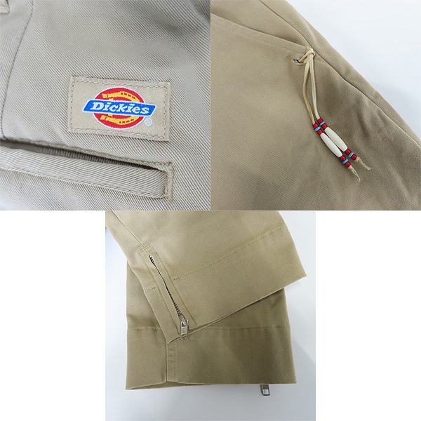 実際に弊社で買取させて頂いたREMI RELIEF×Dickies/レミレリーフ×ディッキーズ 裾ジップ チノパンツ 181M40UK01 XLの画像 2枚目