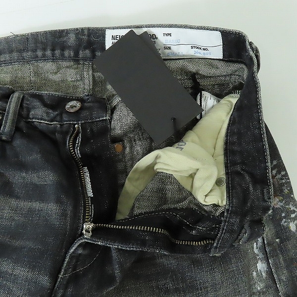 実際に弊社で買取させて頂いた【未使用】NEIGHBORHOOD/ネイバーフッド 16SS KNOXKDOWN SAVAGE BASIC/サベージ 加工デニム パンツ 161DCNH-PTM21/Sの画像 6枚目