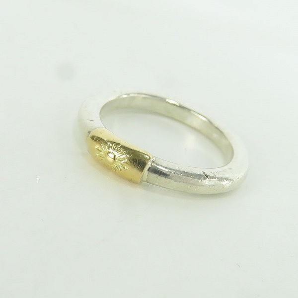 実際に弊社で買取させて頂いたARIZONA FREEDOM/アリゾナフリーダム  K18太陽神プレート付 マルセン型 リング 22.5号