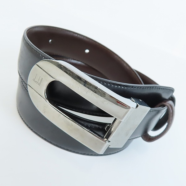 実際に弊社で買取させて頂いたDunhill/ダンヒル バイカラー レザーベルト 