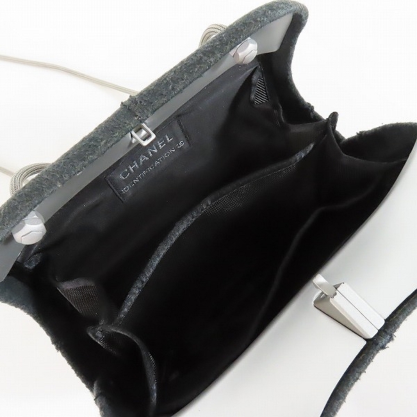 実際に弊社で買取させて頂いた【ギャラ付き】CHANEL/シャネル IDENTIFICATION フェルト ショルダーバッグ/ヒップバッグの画像 3枚目