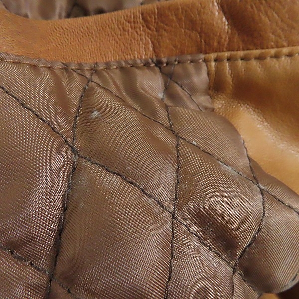 実際に弊社で買取させて頂いたglamb/グラム ラムレザー ダブルライダース ジャケット GB14AW/JKT04/3の画像 4枚目