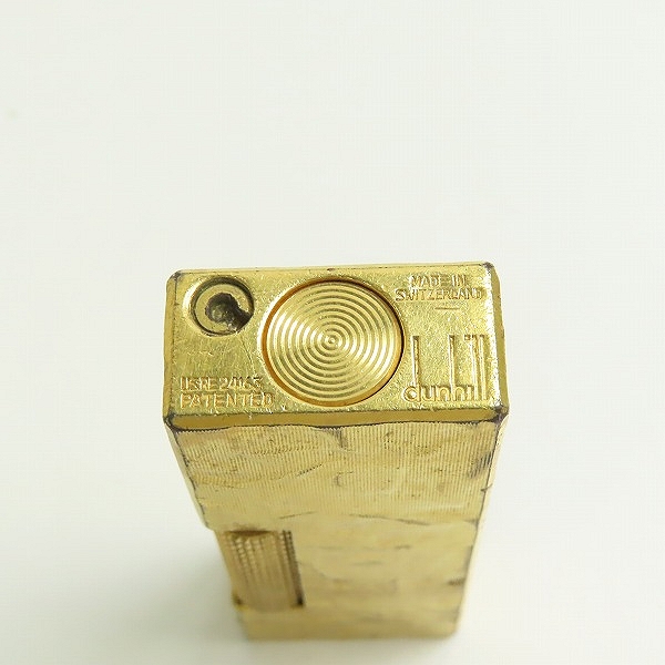 実際に弊社で買取させて頂いたdunhill/ダンヒル サイドローラー ガスライター ゴールドカラーの画像 4枚目