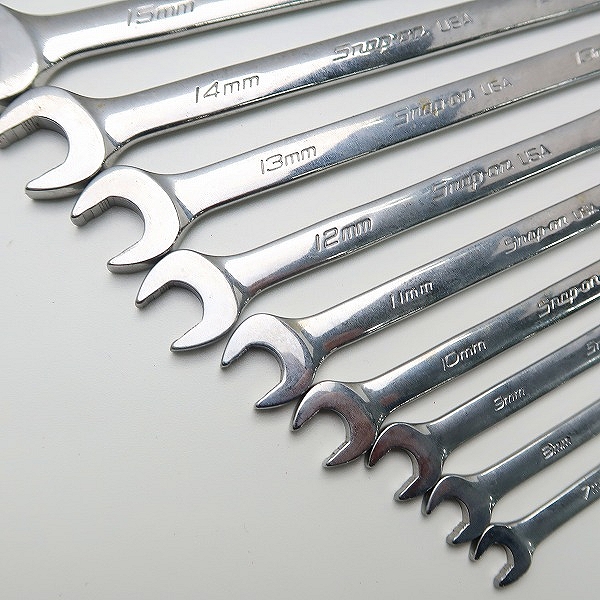 実際に弊社で買取させて頂いたSnap-on/スナップオン フランクドライブ コンビネーション レンチ SOEXM7~19 セットの画像 5枚目