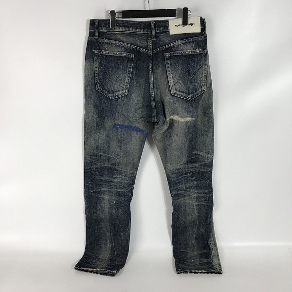 実際に弊社で買取させて頂いたNEIGHBORHOOD/ネイバーフッド 20AW BLOCK SAVAGE.DP MID/14OZ-PT デニムパンツ INDIGO 202XBNH-PTM08/Lの画像 1枚目