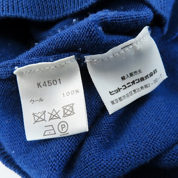 実際に弊社で買取させて頂いたFRED PERRY/フレッドペリー クラシッククルーネック メリノウール セーター K4501/XSの画像 3枚目