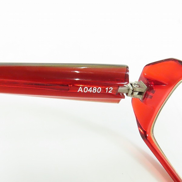 実際に弊社で買取させて頂いたalain mikli/アランミクリ フルリム アイウエア/メガネフレーム A0480 12の画像 8枚目