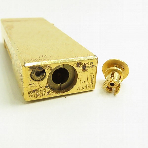 実際に弊社で買取させて頂いたdunhill/ダンヒル サイドローラー 総柄 ゴールドカラー ガスライターの画像 5枚目