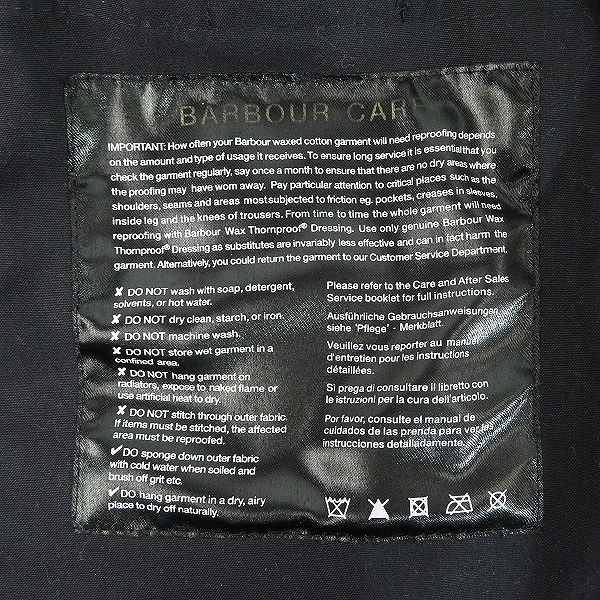 実際に弊社で買取させて頂いたBarbour/バブアー BEDEAL ビデイル ストライプジャケット1202227/38の画像 3枚目