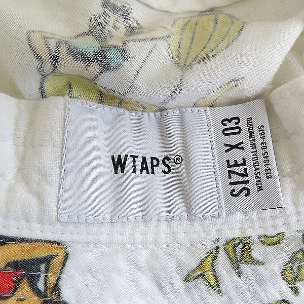 実際に弊社で買取させて頂いたWTAPS/ダブルタップス 20SS 総柄 バケット ハットの画像 5枚目