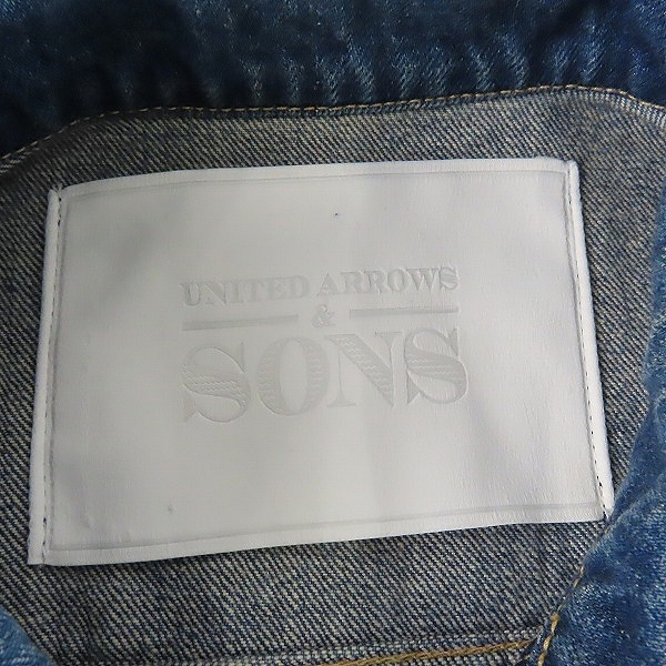 実際に弊社で買取させて頂いたUNITED ARROWS＆SONS/ユナイテッドアローズアンドサンズ デニムジャケット 5525-211-0102/Lの画像 2枚目