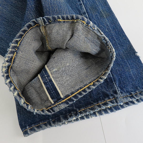 実際に弊社で買取させて頂いたLEVIS/リーバイス ヴィンテージ オリジナル 50s～60s 501 BIG E Wネーム デニムパンツの画像 8枚目