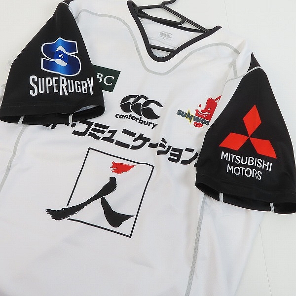 実際に弊社で買取させて頂いたCANTERBURY/カンタベリー SUNWOLVES/サンウルブズ レプリカ アウェイ ラグビージャージ RG37151 /Mの画像 7枚目