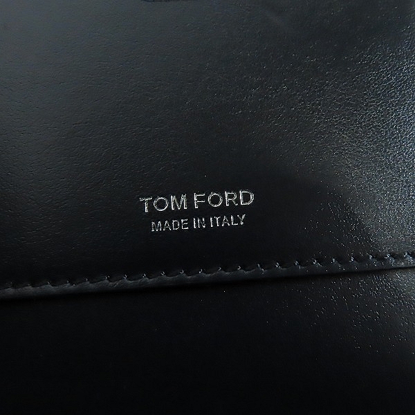 実際に弊社で買取させて頂いたTOM FORD/トムフォード レザー クラッチバッグ/セカンドバッグの画像 4枚目