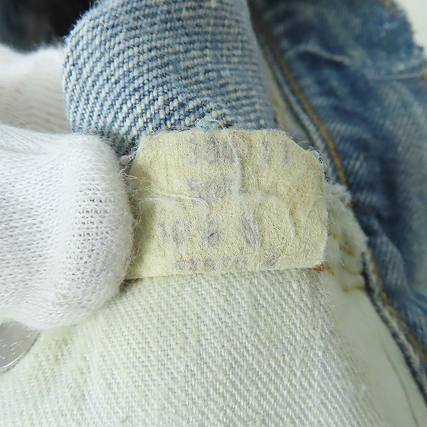 実際に弊社で買取させて頂いたLevis/リーバイス 501 ヴィンテージ 66前期 刻印6 スモールe ボタンフライ デニムパンツ W32L30の画像 3枚目