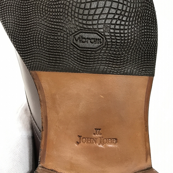 実際に弊社で買取させて頂いたJOHN LOBB/ジョンロブ ウィリアム WILLIAM ダークブラウン ミュージアムカーフ 87966/8.5の画像 5枚目