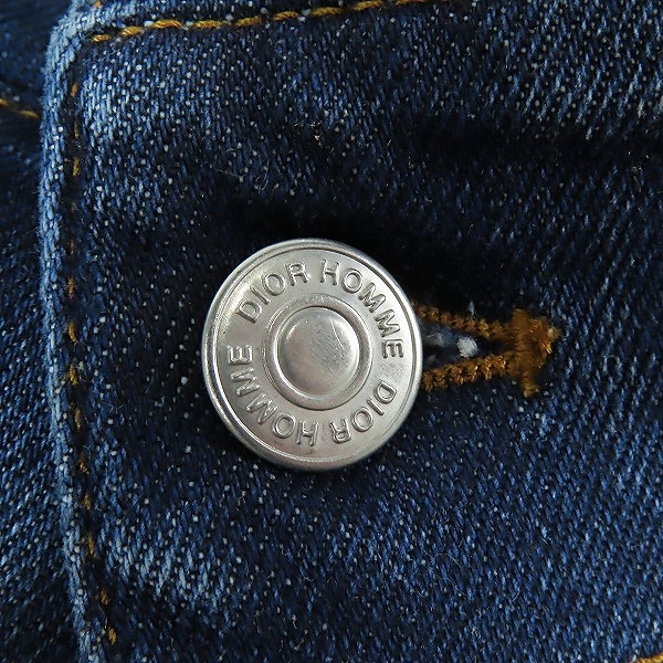 実際に弊社で買取させて頂いたDior Homme/ディオールオム 18SS ボアデニムジャケット 863C414K081X/46の画像 5枚目