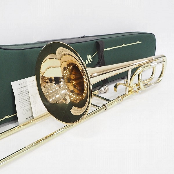 実際に弊社で買取させて頂いた★Antoine Courtois/アントワンヌ・クルトワ 400 Prestige Symphonie テナーバストロンボーン太管 セミハードケース付