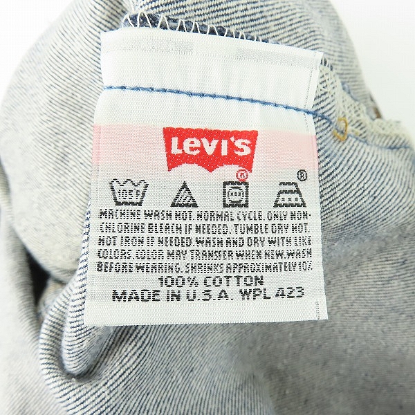 実際に弊社で買取させて頂いたLevi's/リーバイス 501XX 刻印524A デニムパンツ アメリカ製 W31L36の画像 4枚目
