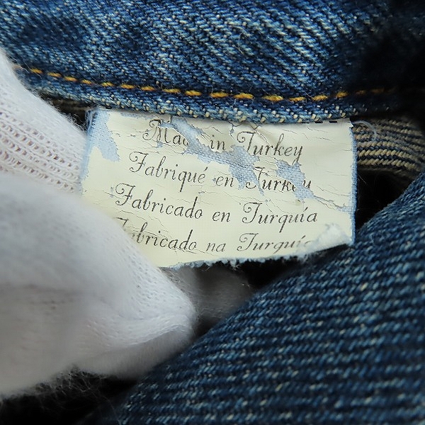 実際に弊社で買取させて頂いたLevi's/リーバイス 506XX VINTAGE CLOTHING 1st 復刻版 デニムジャケット 492600-4709/Lの画像 3枚目
