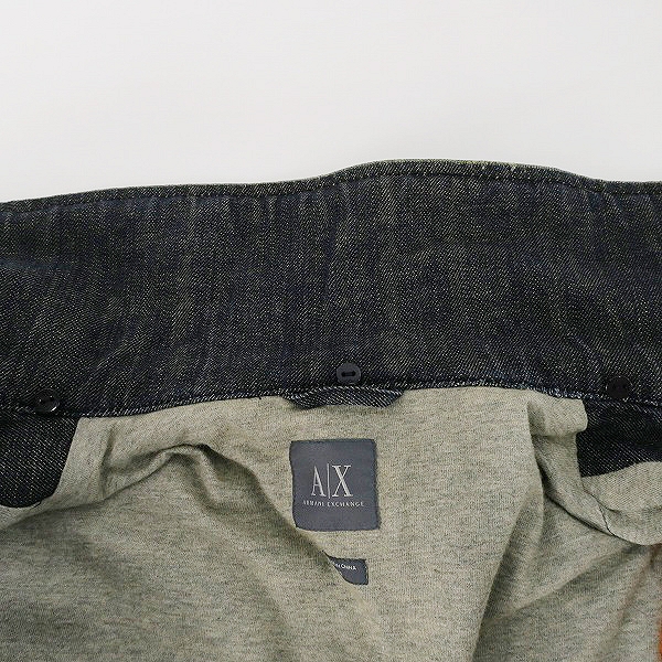実際に弊社で買取させて頂いたARMANI EXCHANGE/アルマーニ エクスチェンジ  デニム ダメージ ジャケット/XSの画像 8枚目
