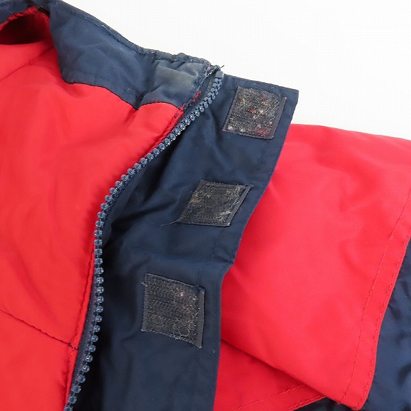 実際に弊社で買取させて頂いたColumbia Sportswear/コロンビアスポーツウェア 90Sヴィンテージ ハーフジップ ブルゾン ネイビー×レッド/Lの画像 5枚目