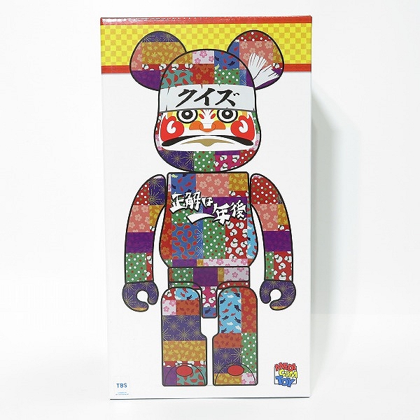 実際に弊社で買取させて頂いた【未開封】MEDICOM TOY/メディコムトイ BE@RBRICK/ベアブリック 達磨 クイズ☆正解は一年後 400%