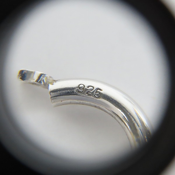 実際に弊社で買取させて頂いた【証明書付き】Justin Davis/ジャスティンデイビス スカル ハートチャーム フープピアス/SEJ580 片耳用の画像 5枚目