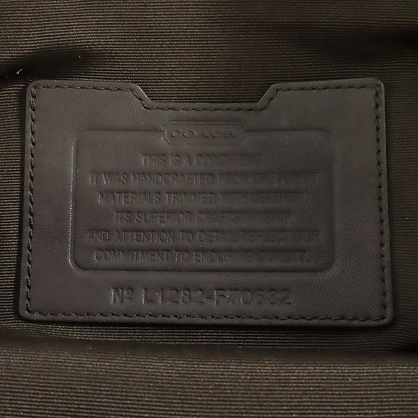 実際に弊社で買取させて頂いたCOACH/コーチ ナイロン×レザー トートバッグ F70682の画像 4枚目