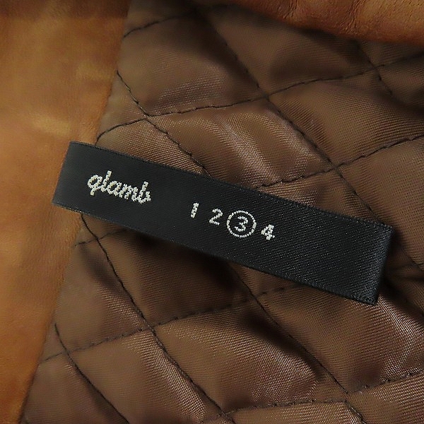 実際に弊社で買取させて頂いたglamb/グラム ラムレザー ダブルライダース ジャケット GB14AW/JKT04/3の画像 2枚目