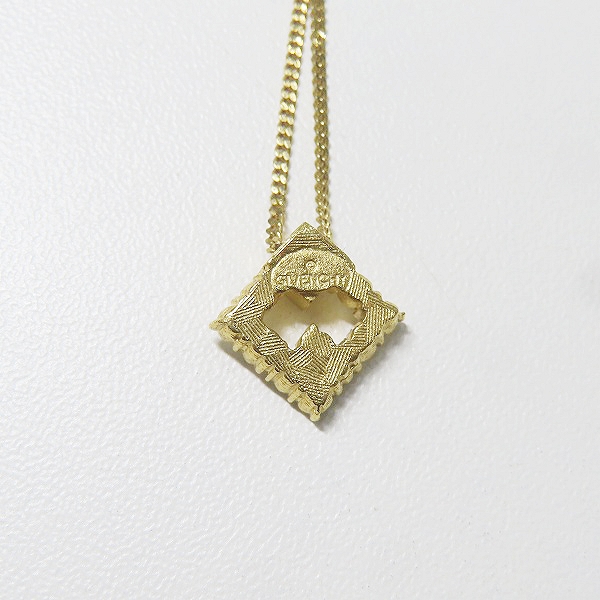 実際に弊社で買取させて頂いたGIVENCHY/ジバンシィ ロゴ ラインストーン ネックレス ゴールドの画像 2枚目