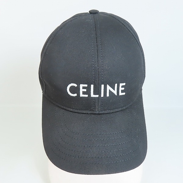 実際に弊社で買取させて頂いた【JPタグ】CELINE/セリーヌ ロゴ刺繍 ベースボール キャップ 2AUS9242N/Lの画像 1枚目