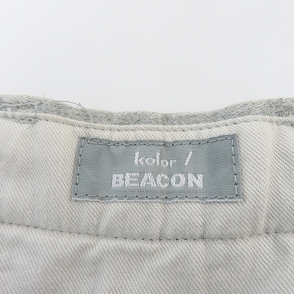 実際に弊社で買取させて頂いたkolor/カラー BEACON パッカリング ストレッチ パンツ 15WBM-P13139 /1の画像 2枚目
