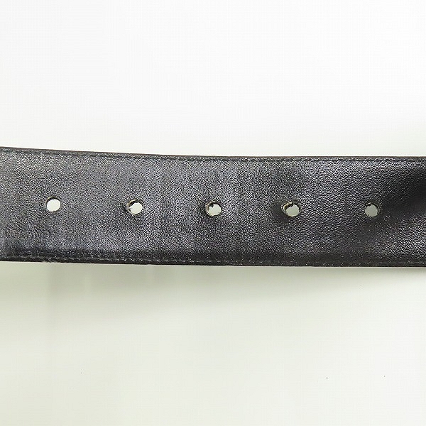 実際に弊社で買取させて頂いたdunhill/ダンヒル ロゴバックルレザーベルト ブラック/ゴールド 32/80の画像 4枚目