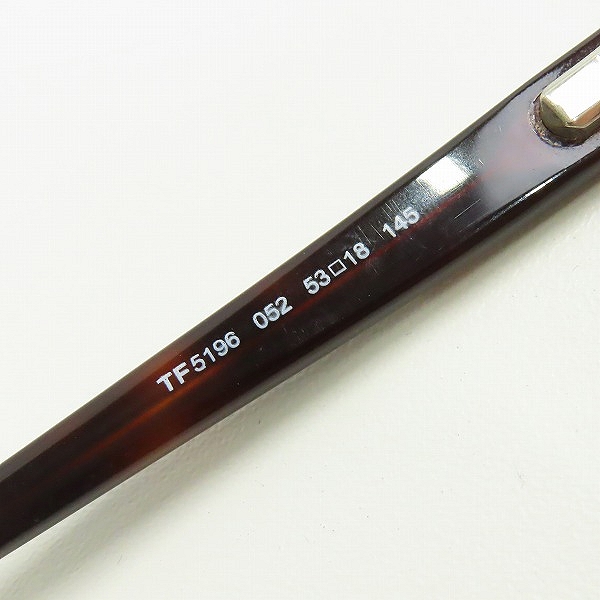 実際に弊社で買取させて頂いたTOMFORD/トムフォード フルリム 眼鏡/メガネフレーム/アイウェア TF5196 052の画像 8枚目