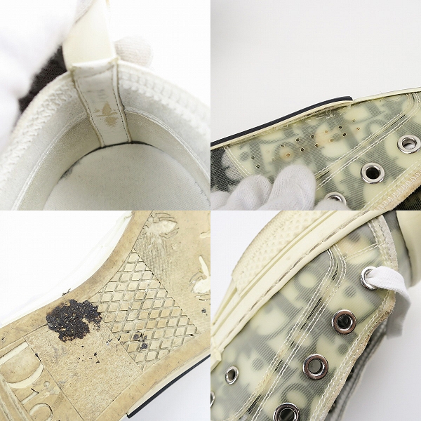 実際に弊社で買取させて頂いたDior Homme/ディオールオム スニーカー キャンバス オブリーク ロー/19EDC/40の画像 7枚目