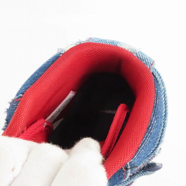 実際に弊社で買取させて頂いたNIKE/ナイキ LEVI'S/リーバイス AIR FORCE 1 HIGH カスタムシューズ/CJ4383-994/27の画像 4枚目