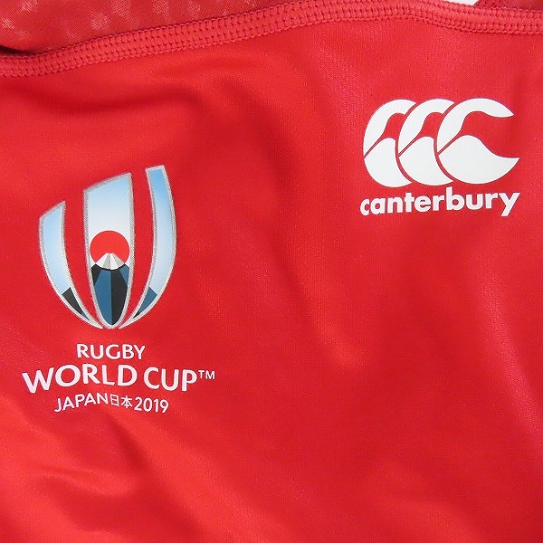 実際に弊社で買取させて頂いたCANTERBURY/カンタベリー 2019年 ラグビーワールドカップ カナダ代表 ラグビージャージ VWR39008 /Mの画像 5枚目