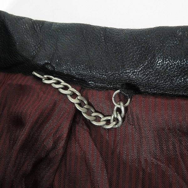 実際に弊社で買取させて頂いたBuffalo Bobs/バッファローボブス ゴートレザー テーラードジャケット/1の画像 5枚目