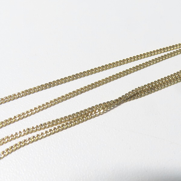 実際に弊社で買取させて頂いたGIVENCHY/ジバンシィ ロゴ ラインストーン ネックレス ゴールドの画像 5枚目