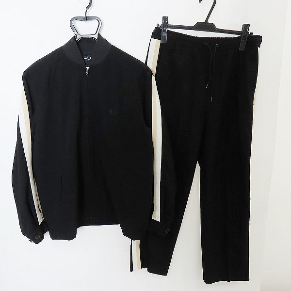 実際に弊社で買取させて頂いたFRED PERRY/フレッドペリー サイドテープボンバージャケット/トラックパンツ セットアップ F2602/F4537 M/XS