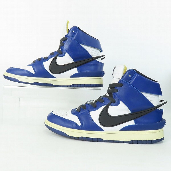実際に弊社で買取させて頂いたNIKE×AMBUSH/ナイキ×アンブッシュ DUNK HIGH DEEP ROYAL/ダンクハイ ディープロイヤル CU7544-400/28の画像 3枚目