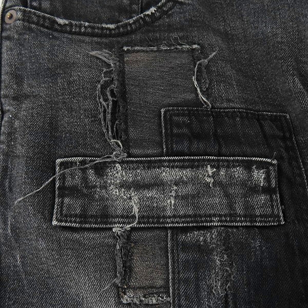 実際に弊社で買取させて頂いたglamb/グラム Poly Pants ポリーデニムパンツ リペア加工 /3の画像 9枚目