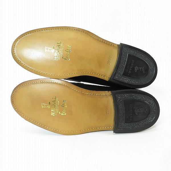 実際に弊社で買取させて頂いたREGAL/リーガル レザー ローファー ブラック V008/25.5の画像 2枚目