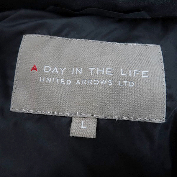 実際に弊社で買取させて頂いたUNITED ARROWS/ユナイテッドアローズ a day in the life ロングダウンジャケット ファー付き Lの画像 2枚目